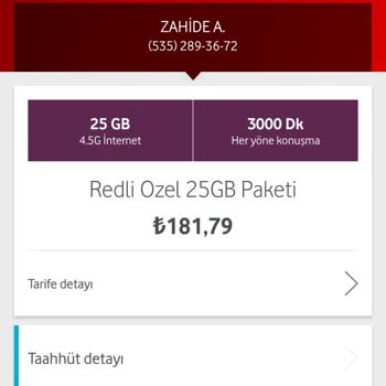 Vodafone Fatura Ücretinin Söylenenden Fazla Gelmesi Ve Sürekli Artması