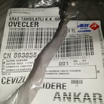 Argan Lojistik Ve Aras Kargo'dan Şikayetim Var
