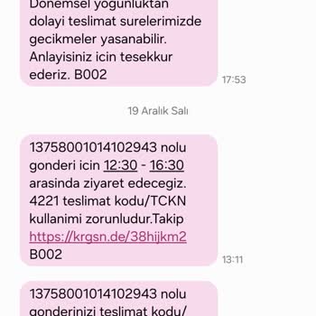 Kargomsende Teslim Edilemeyen Kargo