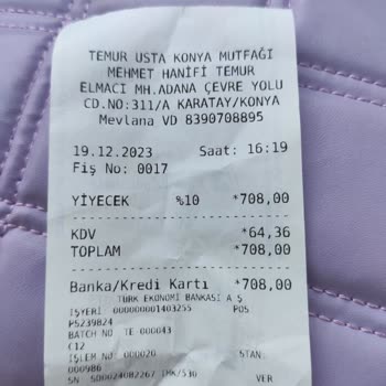 Konya Mutfağı Mevlana Haksız Yere Para Ödedik Acil Çözüm İstiyoruz