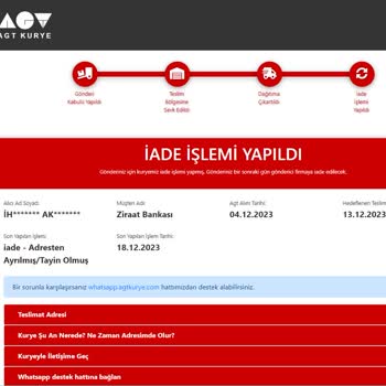 Ziraat Bankası Bankalar Ve AGT Kurye İş Birliği Bitsin.