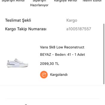 Sneaks Up 1 Aydır Siparişimi Gönderemedi