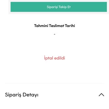 Ecrou Bilgim Dışında Sipariş İptali