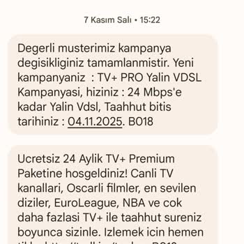 Turkcell Superonline İnternet Sözleşmemin İptal Edilmesini İstiyorum