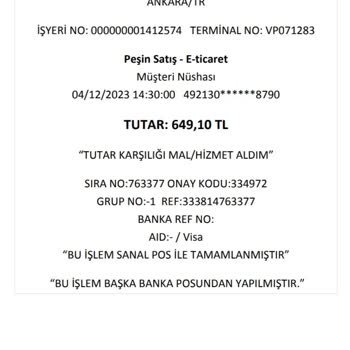 Accort Giyim Eksik İade Bedeli