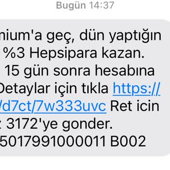 Hepsiburada Premium Üyelikte Puan Sorunu