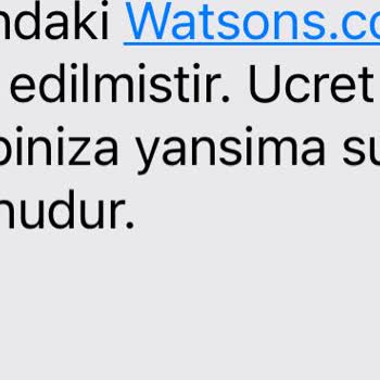 Watsons Yardımcı Olmamaları Giç Bir Şekilde