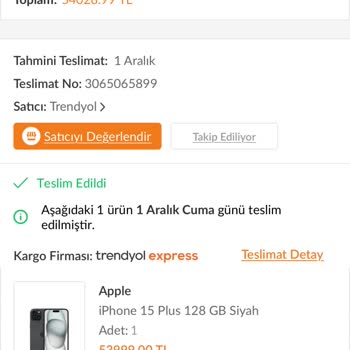 Trendyol Eski Telefonu Nakde Döndür Kampanya Destek Primini Ödemiyor.