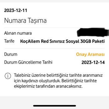 Numara Değişikliği Vodafone Hattın Aktif Edilmemesi