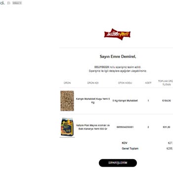 İkizler Yem Market İkizleryem.com Kargoyu Eksik Vererek Müşteri Çarpma