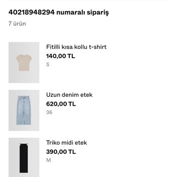 Bershka Sipariş Teslimat Sorunu