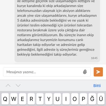 Trendyol Yemek Para İademin Yapılmaması
