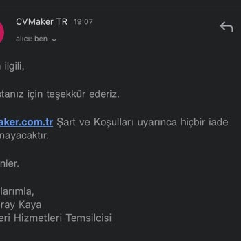 CV Maker Habersiz Para Çekimi