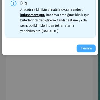 MHRS (Merkezi Hekim Randevu Sistemi) Şanlıurfa Sağlık Kurulu Randevu Sorunu