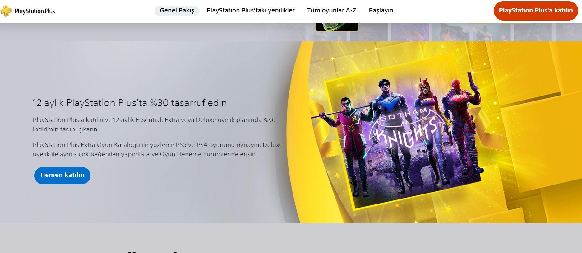 PlayStation Plus Essential: 12 Aylık Abonelik