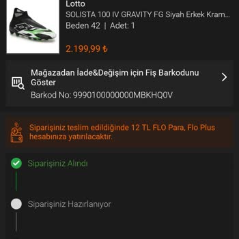 FLO Ayakkabı FLO Online Siparişim Hâlâ Gelmedi