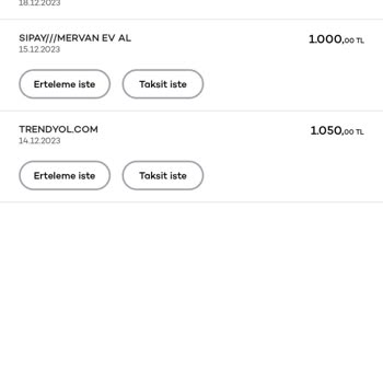 Trendyol 2 Sefer Kartımdan Ücret Çekilmesi