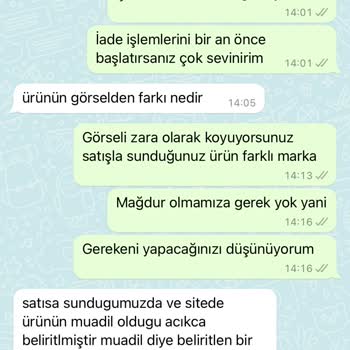 B&G Sportive Ürün İadesinin Yapılamaması