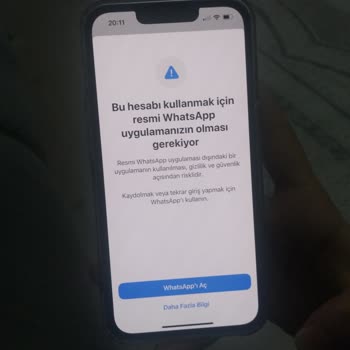 Apple Store WhatsApp Kurulmuyor Ve Ayarlardan Bir Tuş Açılmıyor