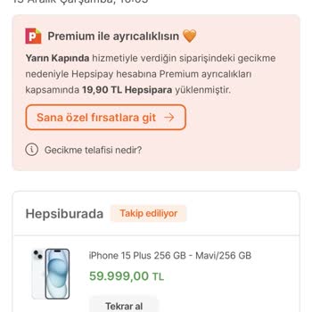 Hepsiburada İphone Telefonu Tarafıma Göndermeden 2gün Sonra İptal Etti