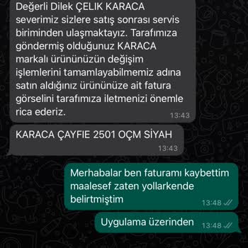 Karaca Züccaciye Karaca Müşteri Hizmetleri