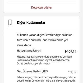 Vodafone Faturaya Yansıtılan Hat Açma Ücreti