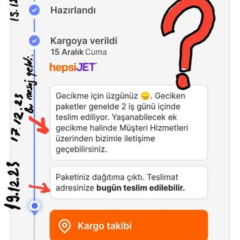Hepsijet/yarın Kapında Hizmeti Ve Kargoda Hasarlanan Ürün