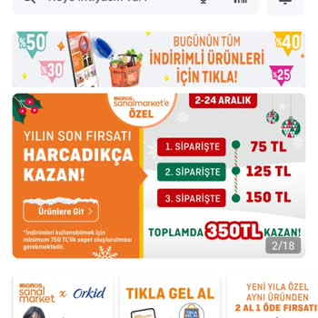 Migros Sanal Markette Kampanyalardan Yararlanılmıyor