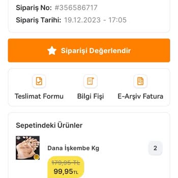 Migros Sanal Marketten Kötü İşkembe Deneyimi