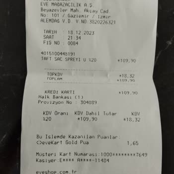 Eve Taft Marka Saç Spreyi İade Veya Değişiklik Alınmıyor