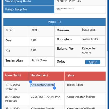 Sürat Kargo Kargom Kayıp Veya Yanlış Teslim Edildi