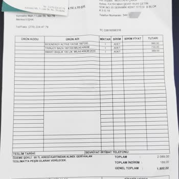 Bellona Yatak Fatura Aldatması İle Garanti Dışı