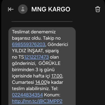 Kasıtlı Olarak MNG Kargo Firması Kargoyu Teslim Etmiyor