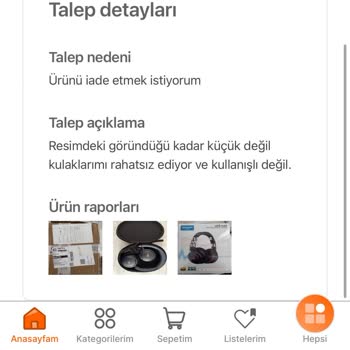 Hepsiburada Alışveriş Sitesinin İlgisizliği