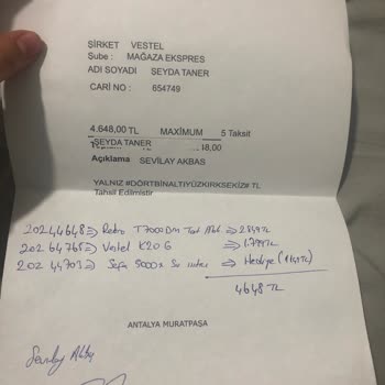 Vestel Defolu Ürün Ücret İadesi Yapmama