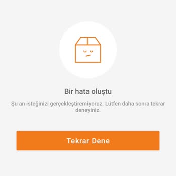 Trendyol Uygulaması Hata Veriyor