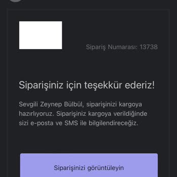 Qafiye Prive Siparişim Elime Ulaşmadı