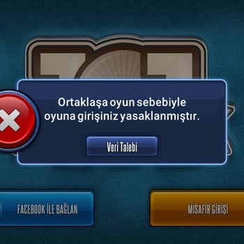 101 Okey Plus Ortaklaşa Oyun Sebebiyle Oyuna Girişiniz Yasaklanmıştır Ortaklaşa