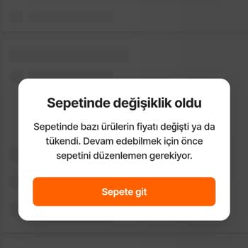 Hepsiburada Sepetinde Değişiklik Oldu Sorunu