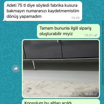 EvModa Konsol Ayağı Gelmemesi