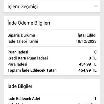 N11 Sipariş İadem Kayıp!