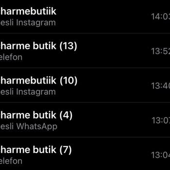 Charmé Butik Asla Geri Dönüş Alamama