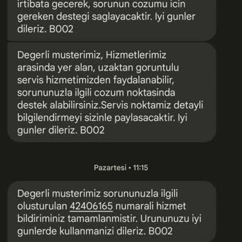 Bellona Yatak Odası İçin Servis Gelmeden Gelmiş Gibi Rapor Tuttu