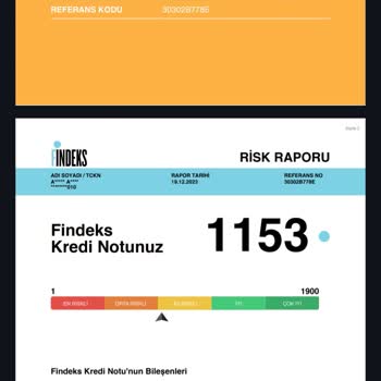 Findeks Düşük Kredi Notu