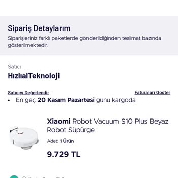 Teknosa Webden Alınan Alınan Robot Süpürge Bozuk