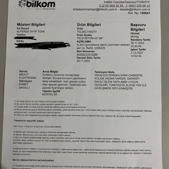 Teknosa Televizyon Değişim Mağduriyeti