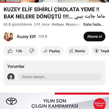 YouTube Kanalında Çocukları Rahatsız Eden İçerikler Hakkında Şikayet