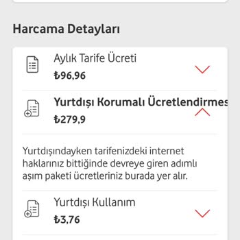 Vodafone Mobil Operatörünün İzinsiz Yurt Dışı Paketi Tanımlama Şikayeti
