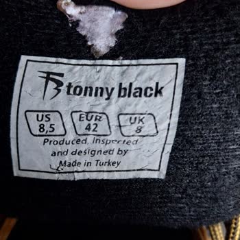 Tonny Black Ayakkabının Numarası İçin Altına Değil İç Etiketine Bakın