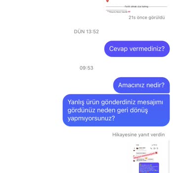 Carmenhomewears (Instagram) Yanlış Ürün Ve İlgisiz Satıcı